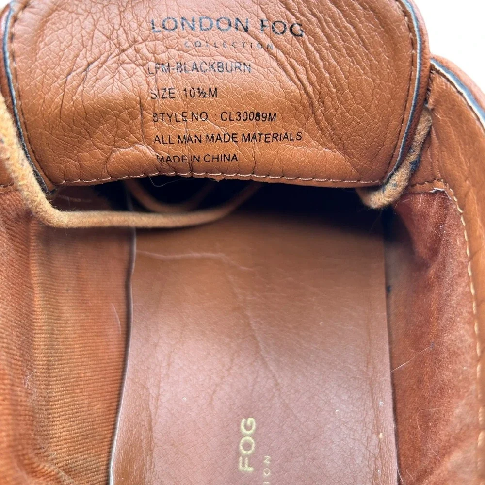 London Fog Collection Men's Brown LFM Blackburn Chukka Dress‎ Boots Size 10.5M